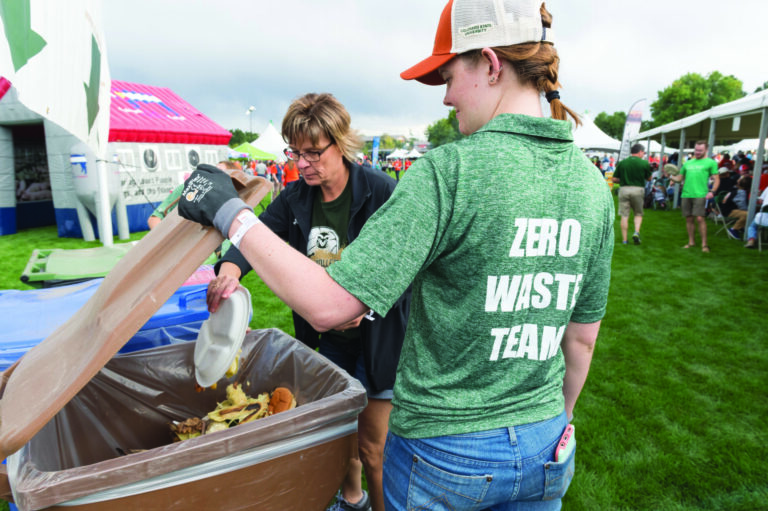 Students at Ag Day Barbecue