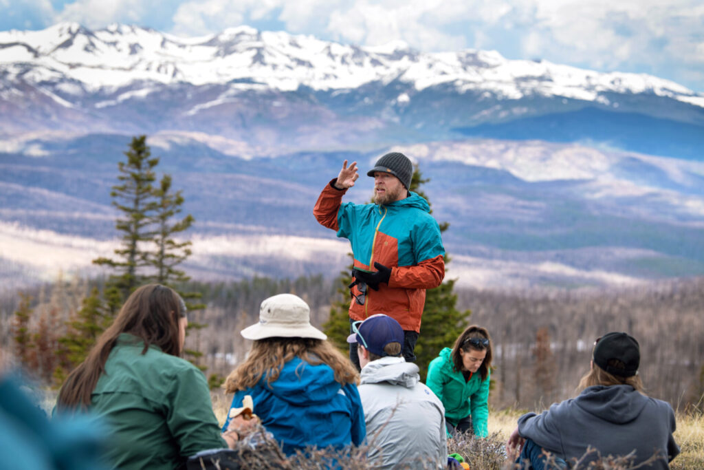 Professor Describes the Alpine Environment.